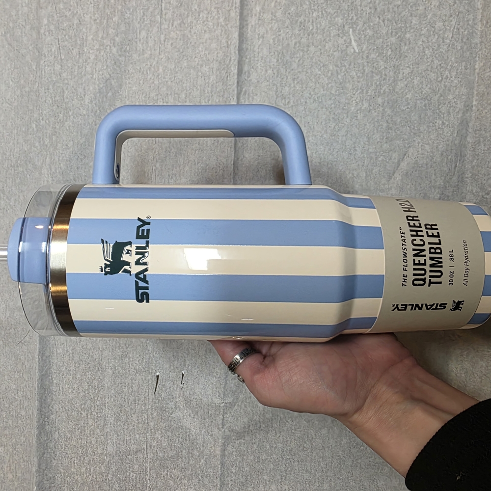 Stanley Quencher H2.0 Tumbler 30 Oz. In Cornflower Cabana Gloss | NWT